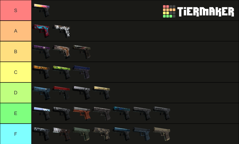 CSGO Glock Skins Tier List (Community Rankings) - TierMaker