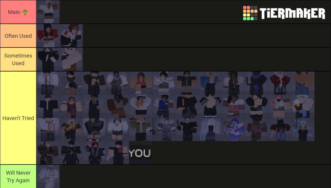 Daybreak ( ROBLOX ) Character ! Tier List (Community Rankings) - TierMaker