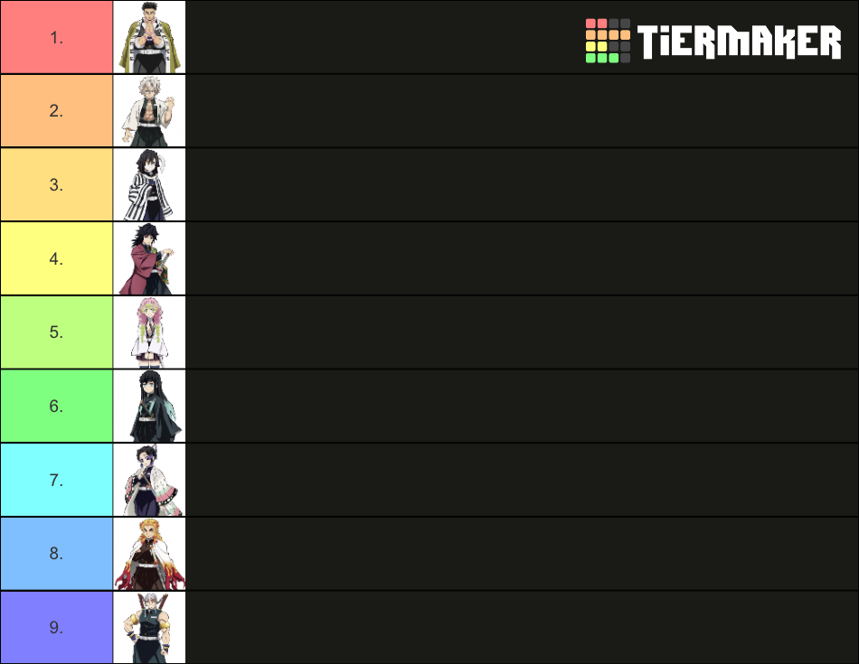 Hashira Strength Ranking Tier List (Community Rankings)   TierMaker