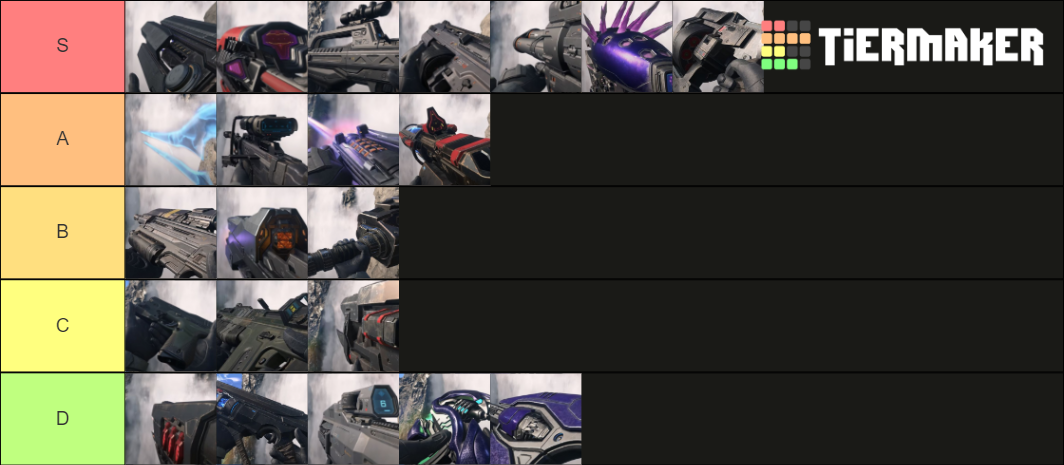 Halo Infinite Guns Tier List (Community Rankings) - TierMaker