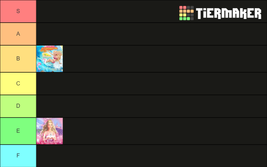 All Barbie Movies (2001 - 2021) Tier List (Community Rankings) - TierMaker