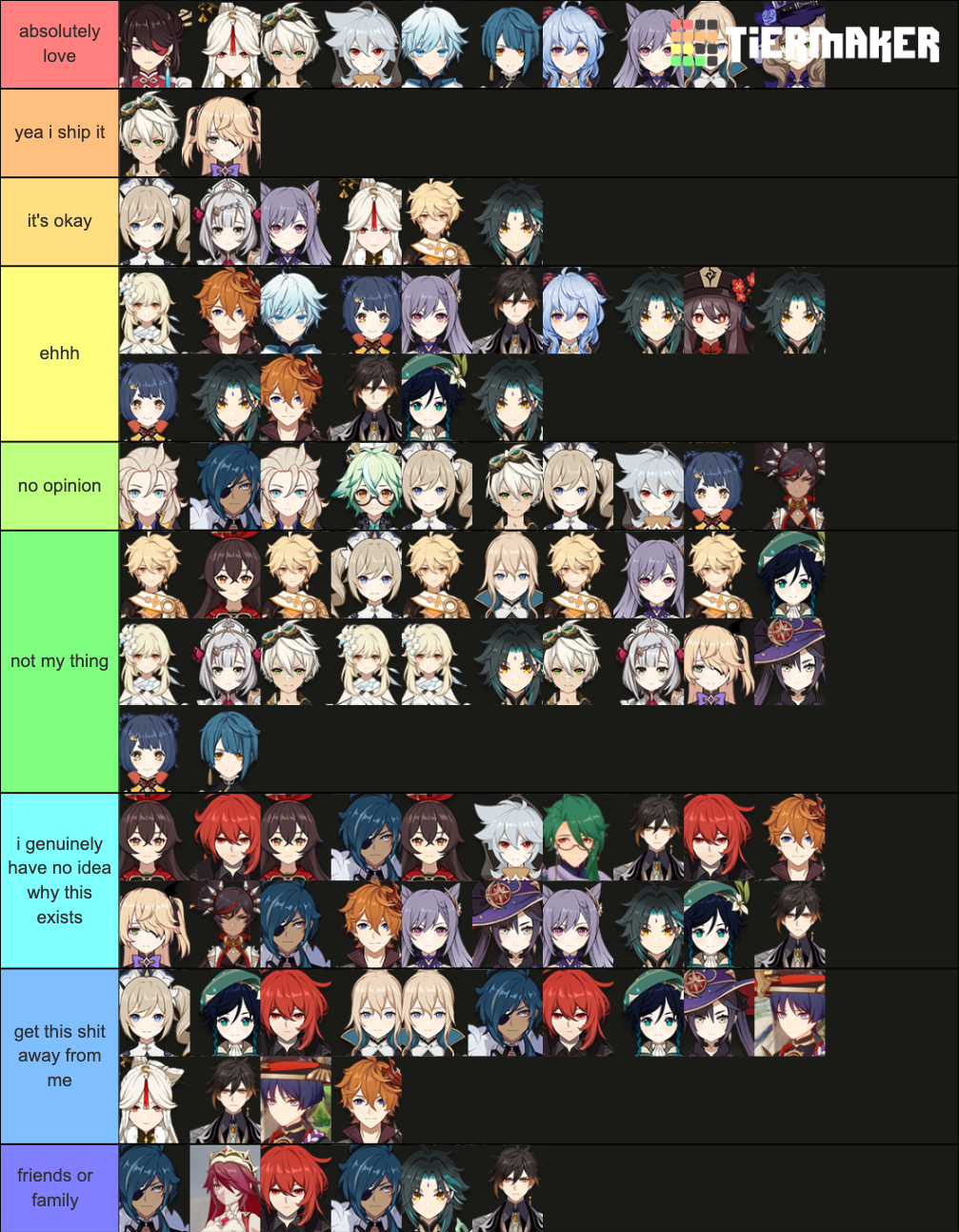 Many Genshin Impact Ships Tier List Community Rankings Tiermaker