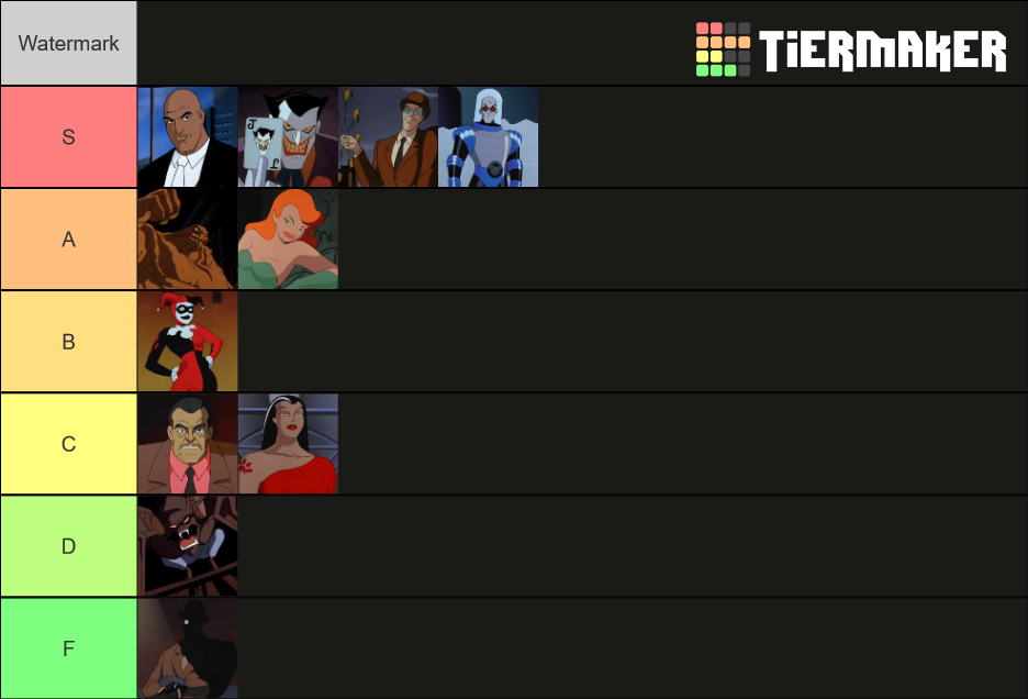 Batman: The Animated Series Villains Tier List (Community Rankings ...