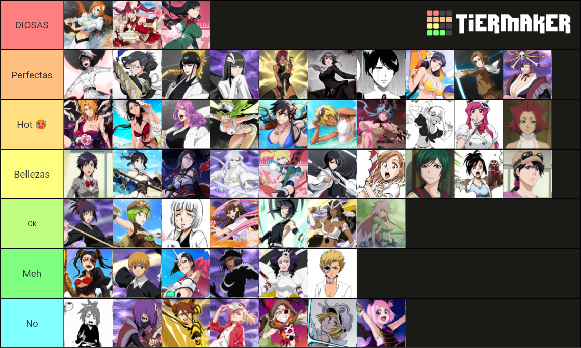 bleach female tier list