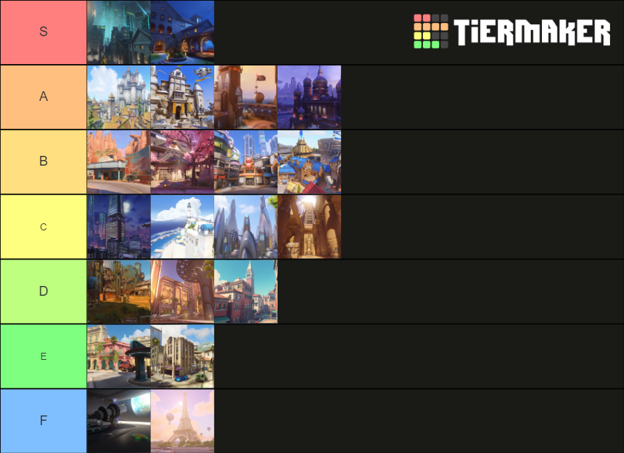 Overwatch map Tier List (Community Rankings) - TierMaker