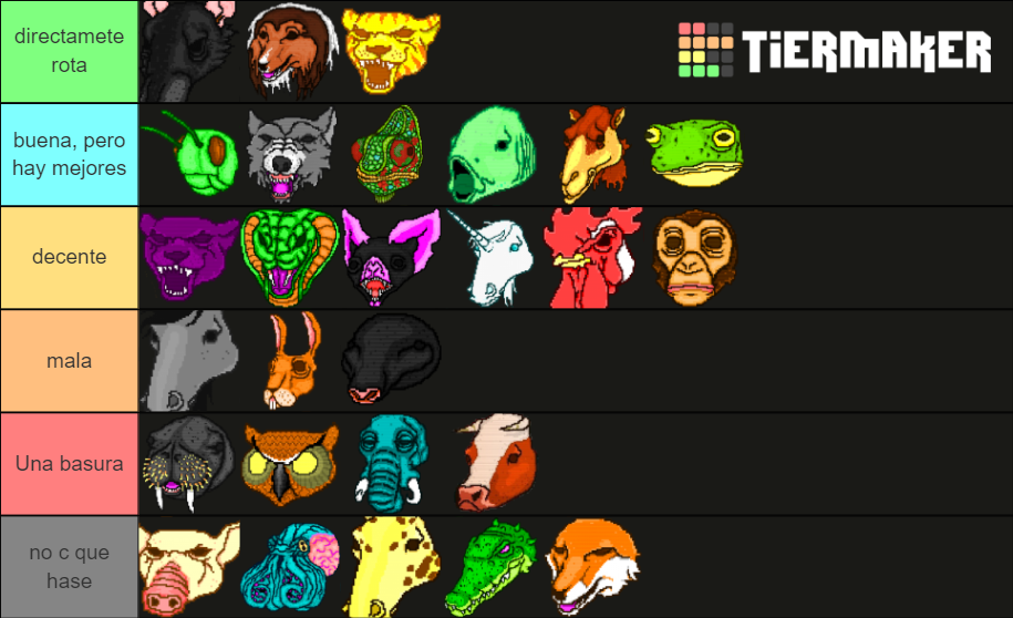 Hotline Miami Masks Tier List Rankings) TierMaker