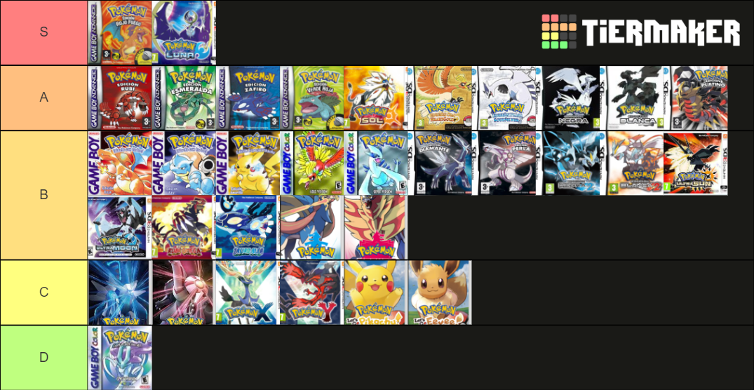 pok-mon-games-tier-list-community-rankings-tiermaker