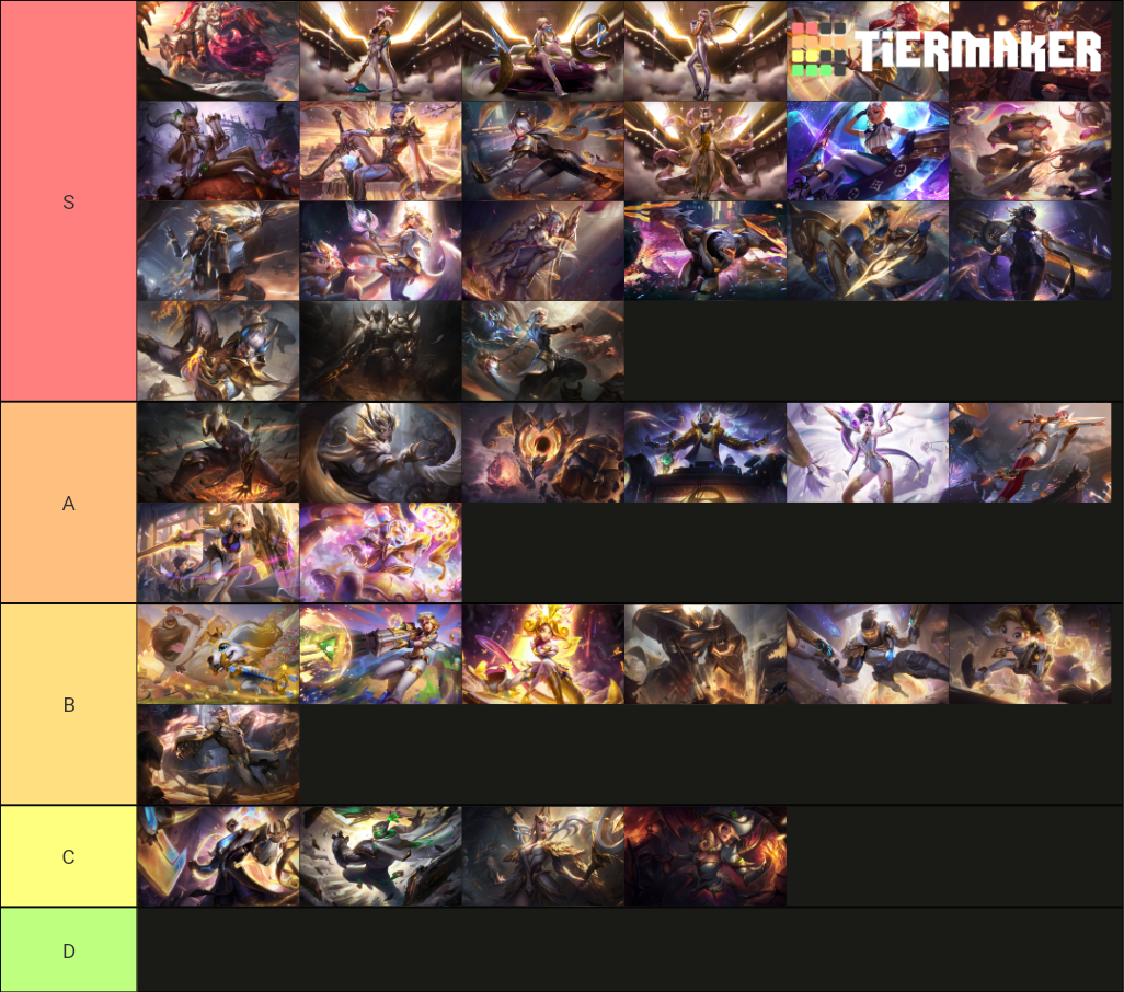 Prestige skins Tier List Rankings) TierMaker