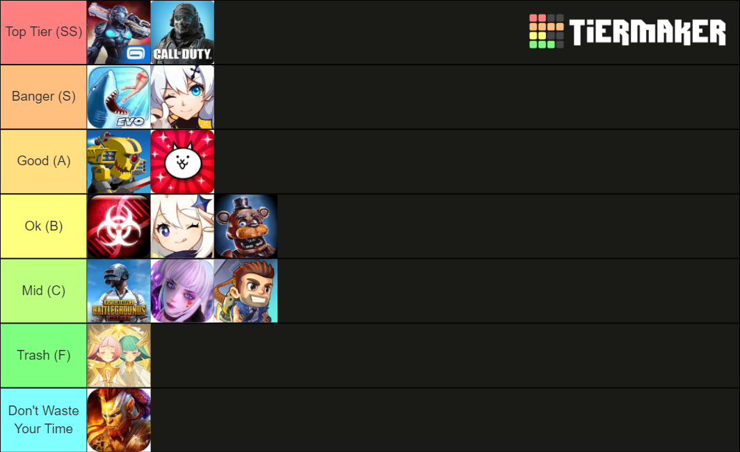 Mobile Games Tier List Community Rankings TierMaker mobile-games-tier-list-community-rankings-tiermaker