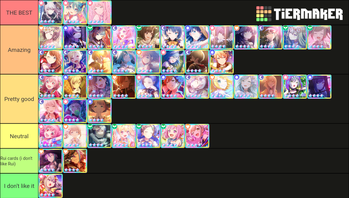 All Pjsekai Main Event Cards Tier List Community Rankings Tiermaker