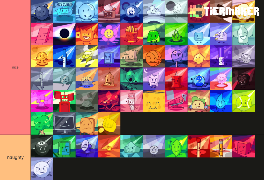 Bfb With Bfb Icons All Contestants Tier List Community Rankings