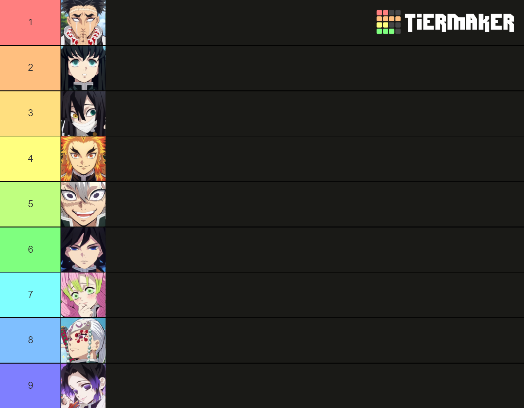 Hashira Tier List Community Rankings Tiermaker