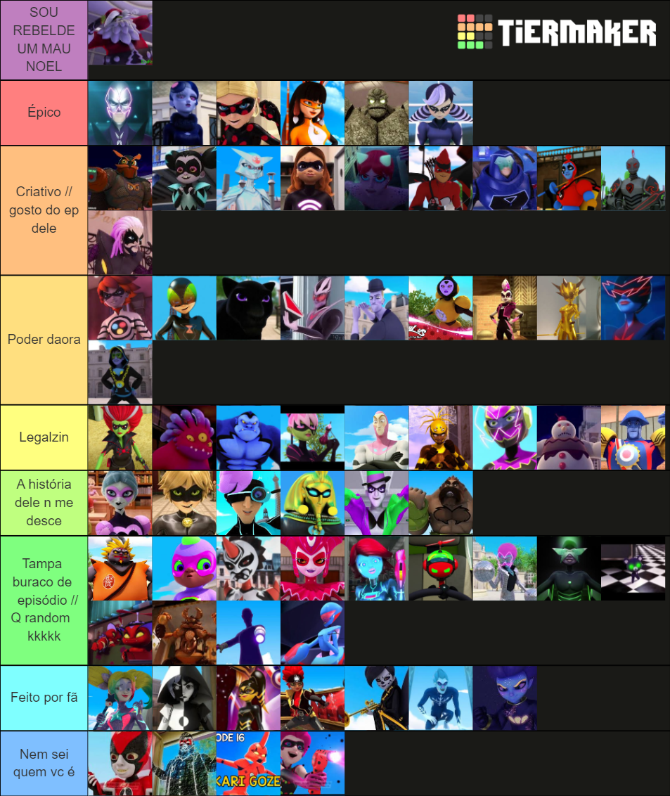 all miraculous akumatized villains Tier List (Community Rankings ...