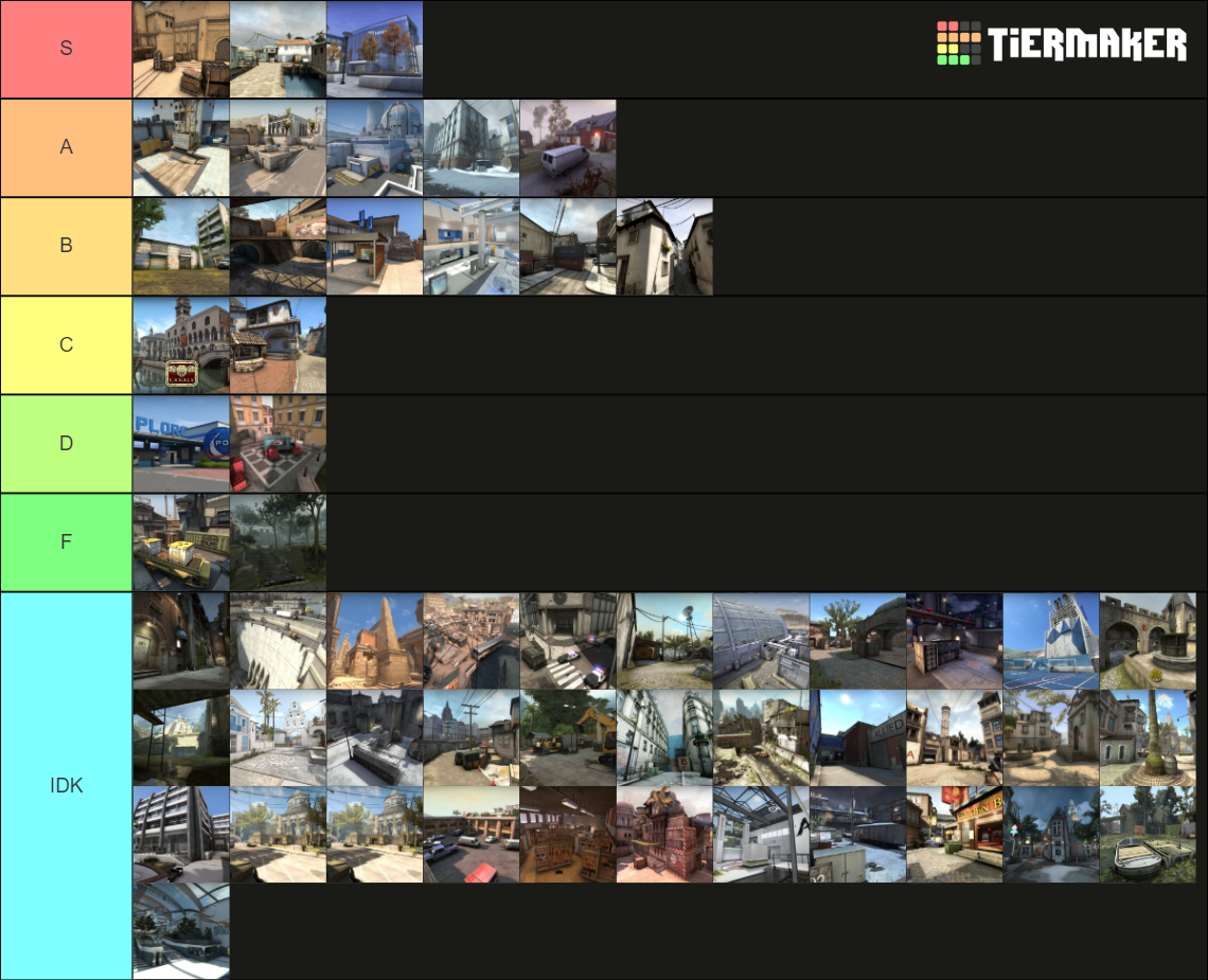 All CS:GO Maps, including community maps Tier List (Community Rankings ...