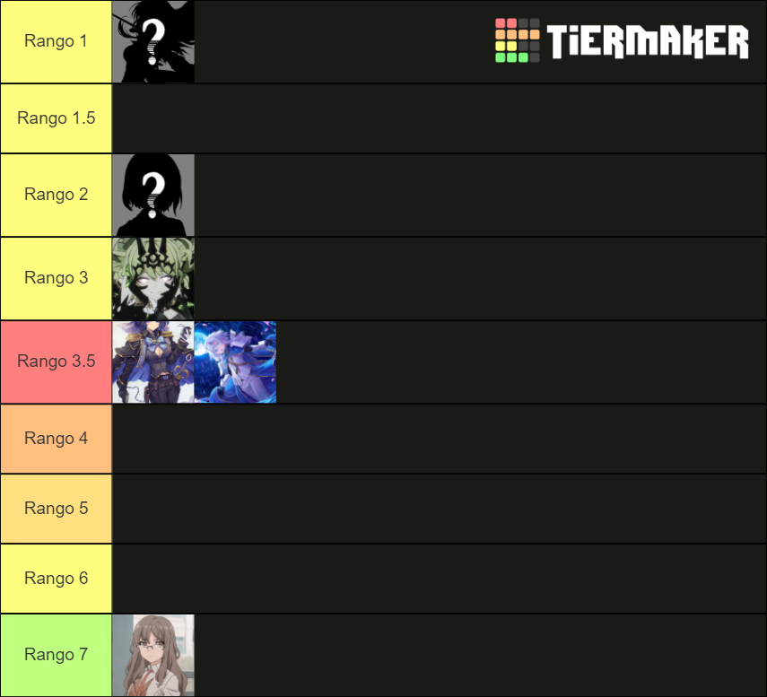 Top psj fuertes de rol Tier List (Community Rankings) - TierMaker