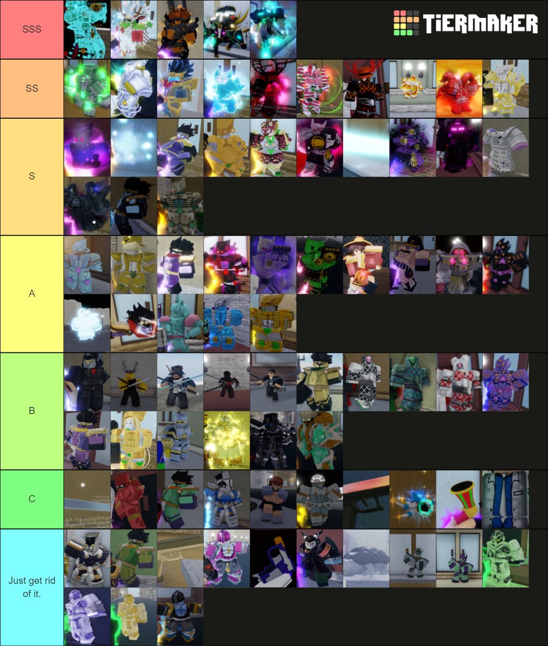 YBA Shinies Tier List (Community Rankings) - TierMaker