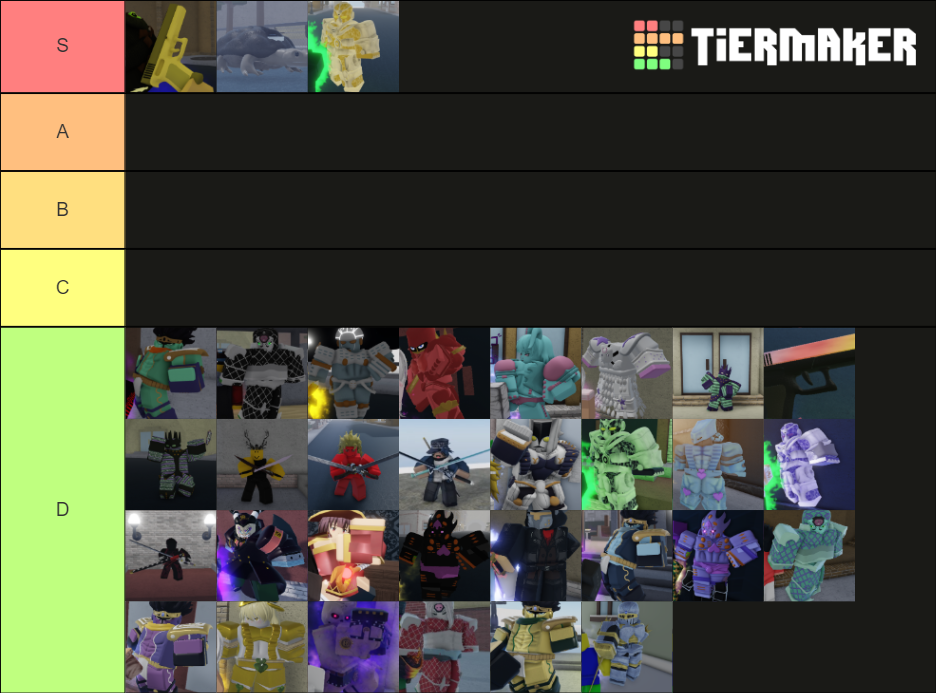 YBA Shiny Stands Tier List (Community Rankings) - TierMaker