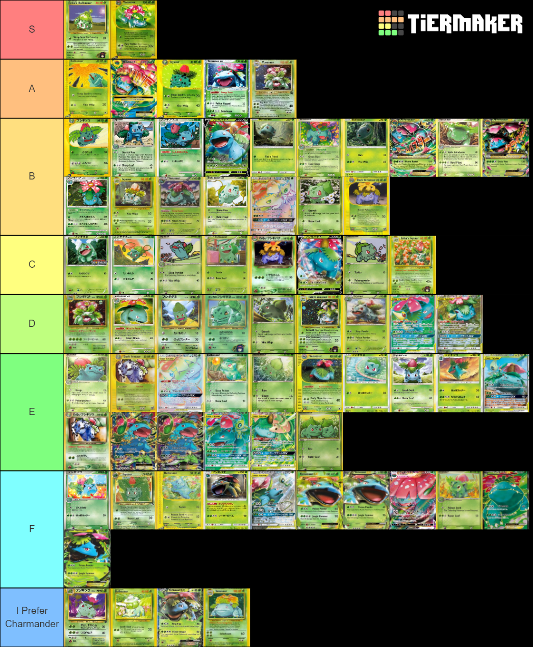Every Single Pokémon BulbasaurVenusaur Card 2022 Tier List