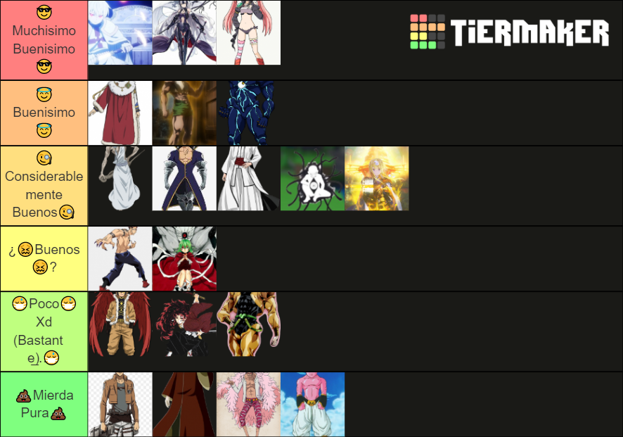 Secretos Anime Fighters Tier List Community Rankings Tiermaker