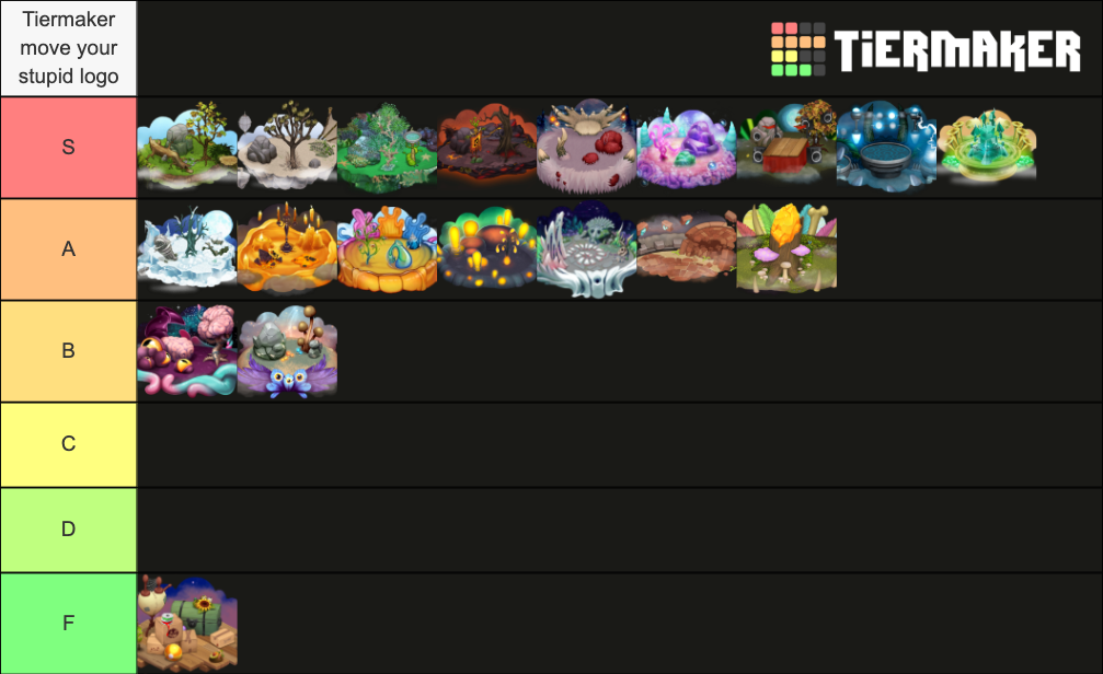 My Singing Monsters All Islands Tier List (community Rankings) - Tiermaker