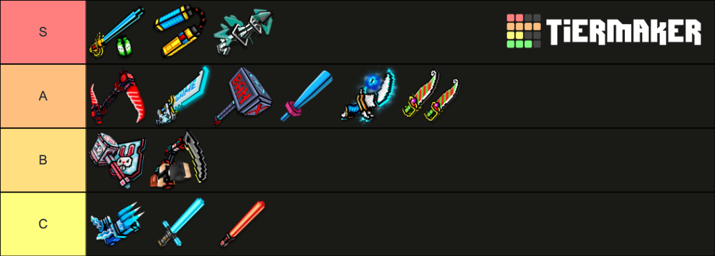 Pixel Gun 3D Melees for 3 Cat Spam Tier List (Community Rankings ...