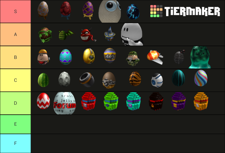 Egg Hunt 2013 Tier List Rankings) TierMaker