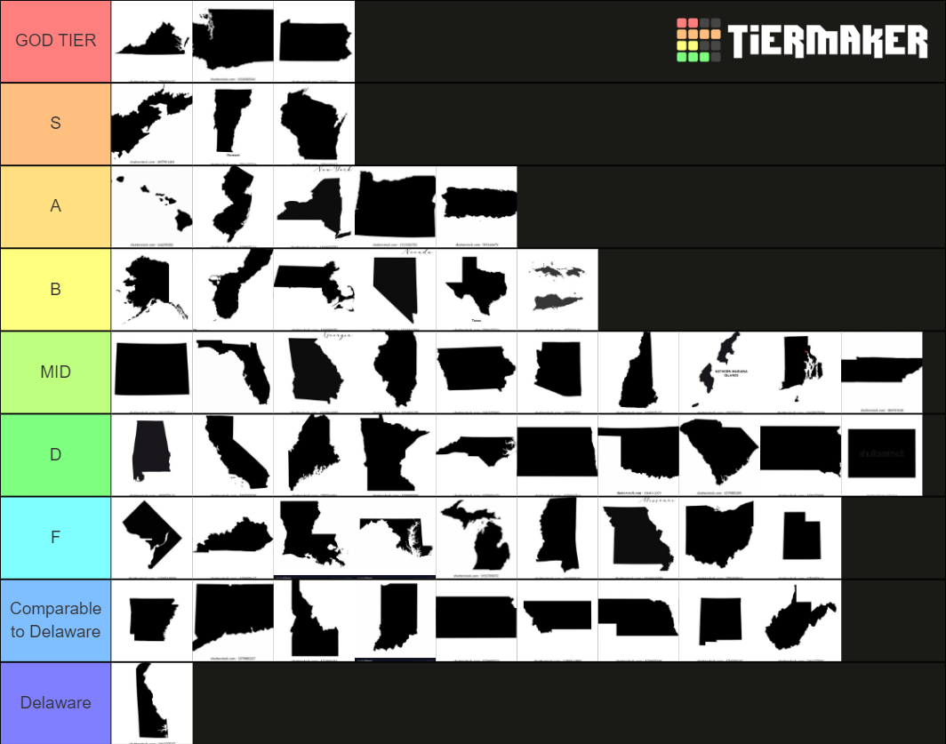 United States States & Territories Tier List (Community Rankings ...