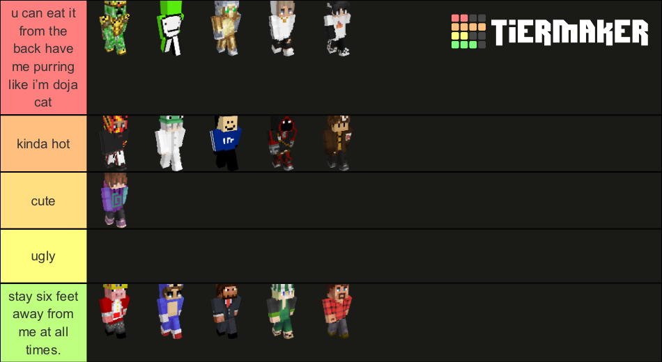 Dream SMP Members 2022 Tier List (Community Rankings) - TierMaker