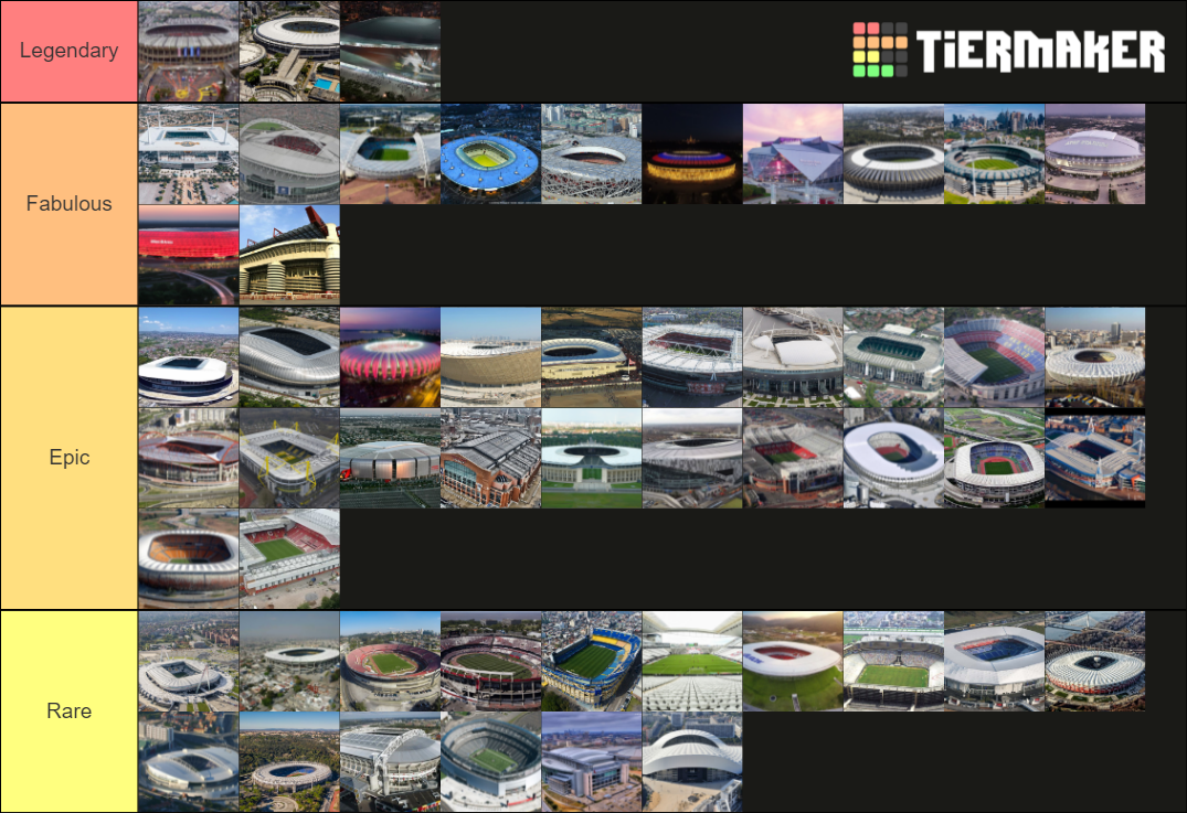 Best Stadiums Tier List (Community Rankings) - TierMaker