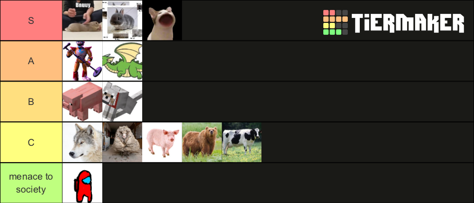 Animal Tier List (Community Rankings) - TierMaker