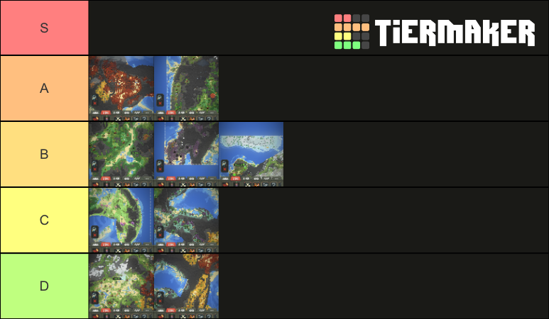 WorldBox biome campaign Tier List (Community Rankings) - TierMaker