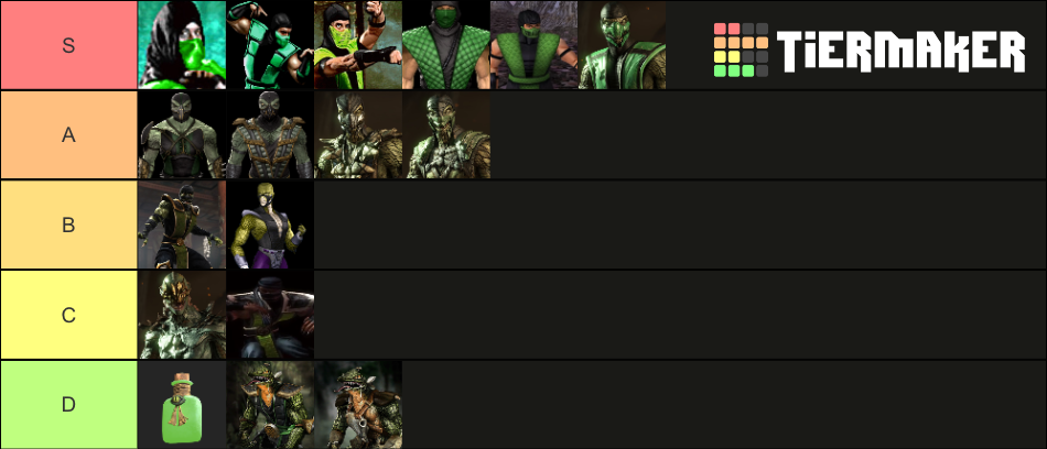Mortal Kombat Reptile s Skins Tier List Community Rankings TierMaker mortal-kombat-reptile-s-skins-tier-list-community-rankings-tiermaker