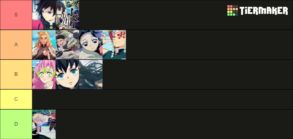 Demon Slayer Hashira ! Tier List (Community Rankings) - TierMaker