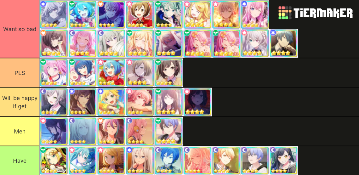 Project Sekai 4 Star Collection Tier List Community Rankings Tiermaker