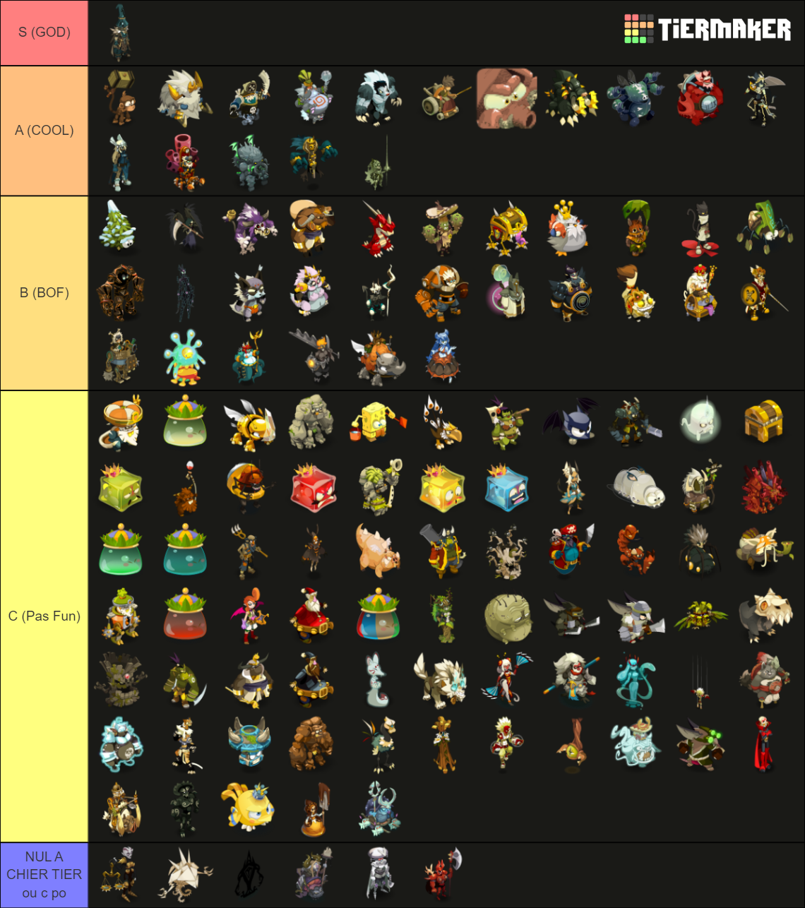 Dofus Boss List Tier List Rankings) TierMaker