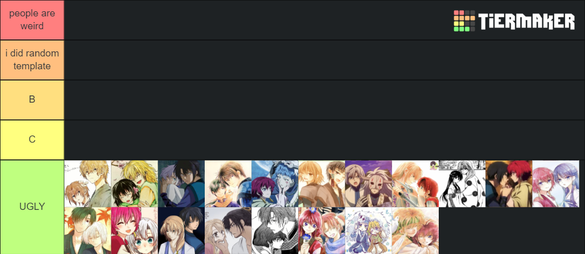 Akatsuki No Yona Ships Tier List (community Rankings) - Tiermaker