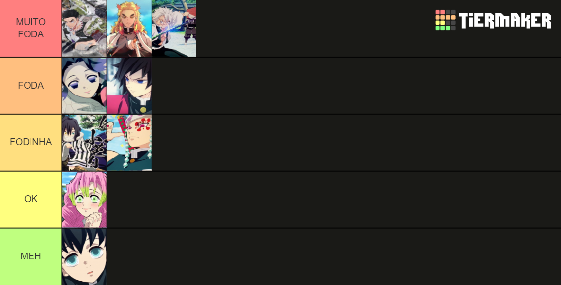 Demon Slayer Hashira ! Tier List (Community Rankings) - TierMaker