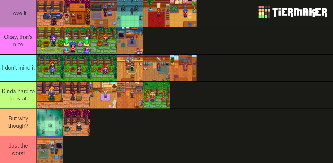 Stardew Valley Marriage Spaces Tier List Community Rankings Tiermaker 9309