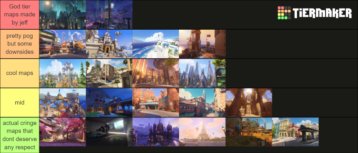 Overwatch Map (2021) Tier List (Community Rankings) - TierMaker