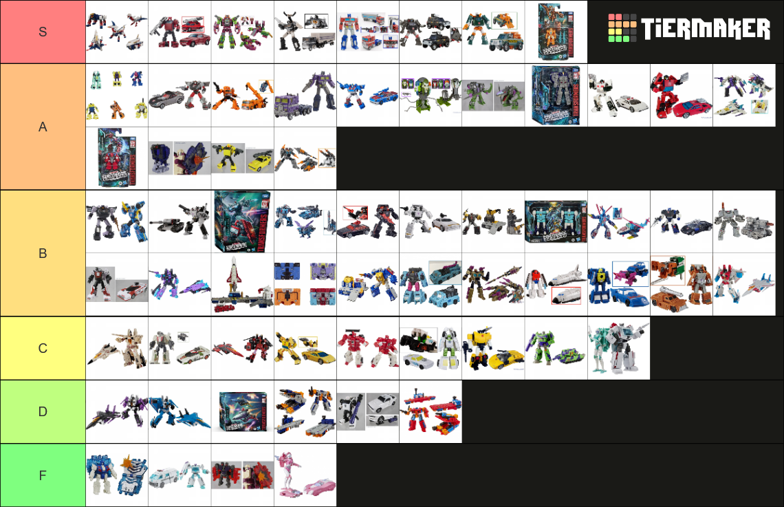 Transformers: War For Cybertron Earthrise Figures Tier List (Community ...