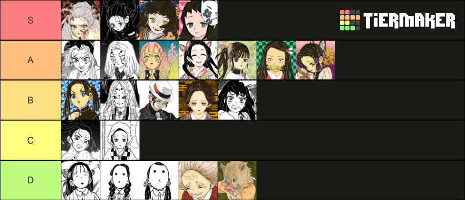 Demon Slayer Waifus Tier List (Community Rankings) - TierMaker