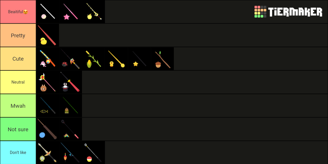 Play together fishing rods tier list community rankings tiermaker
