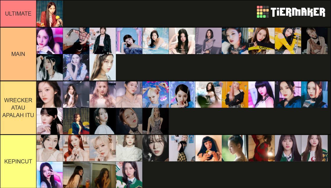 KPOP BIAS FEMALE LIST Tier List (Community Rankings) - TierMaker