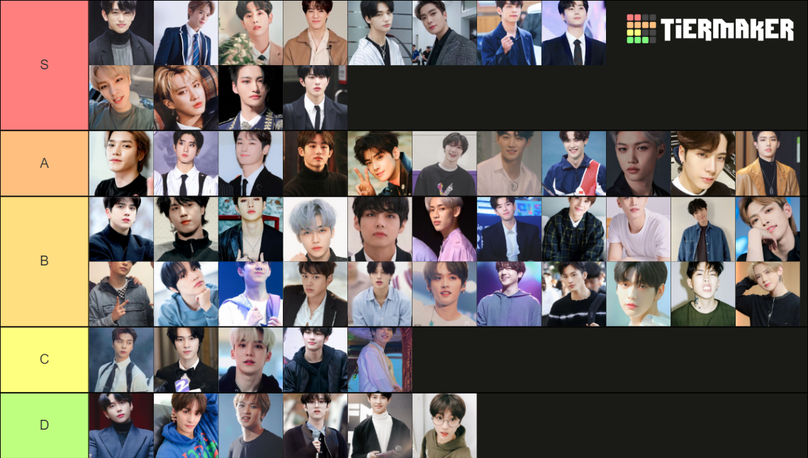 MALE KPOP IDOLS Tier List Rankings) TierMaker