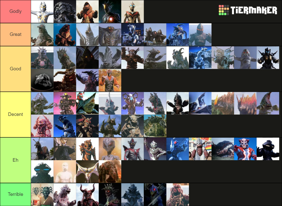 Ultraman Tiga Kaiju/Seijin Tier List (Community Rankings) - TierMaker