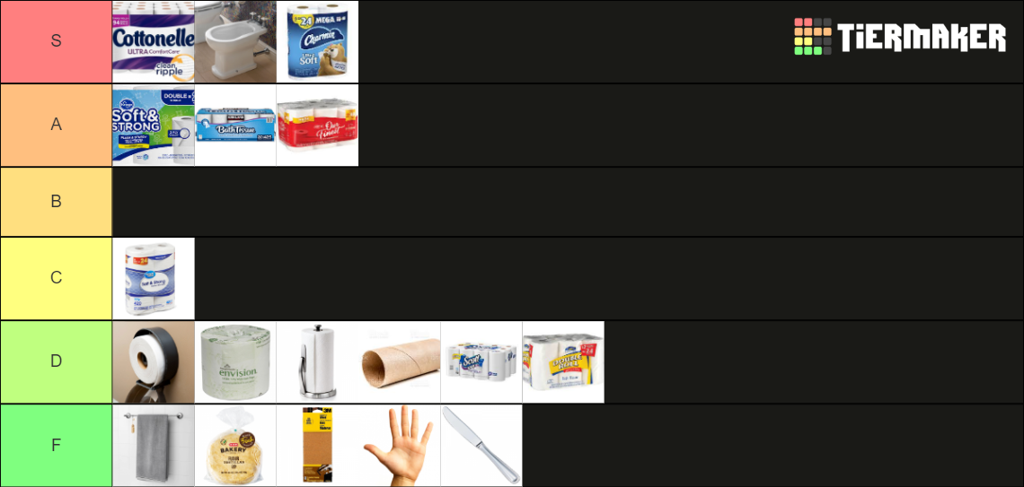 Toilet Paper Tier List Rankings) TierMaker