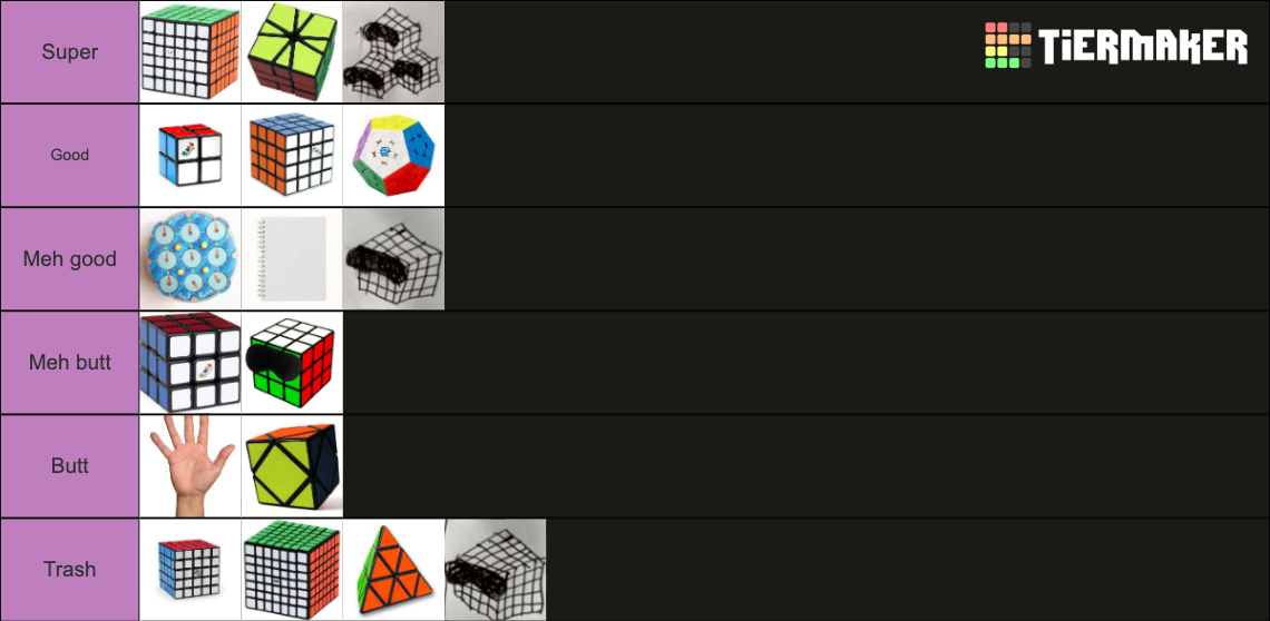 wca-events-tier-list-community-rankings-tiermaker