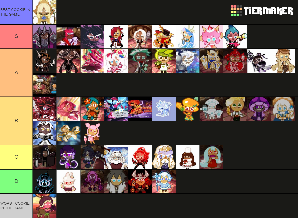 cookie run super epic tier list