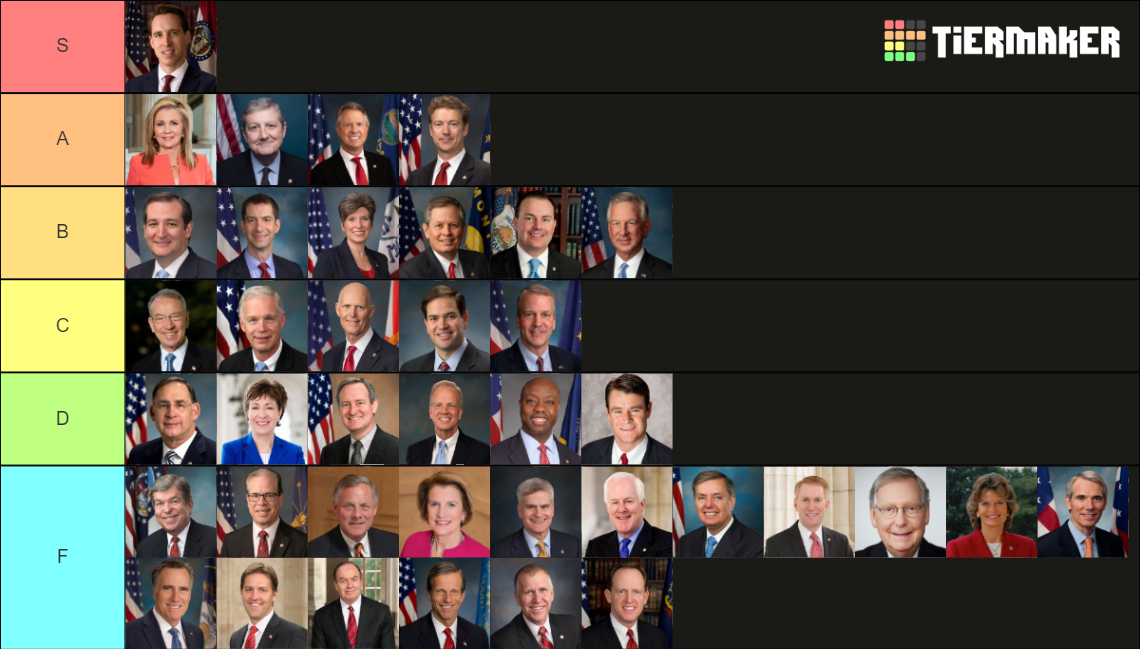 Republican Senators Tier List (Community Rankings) - TierMaker