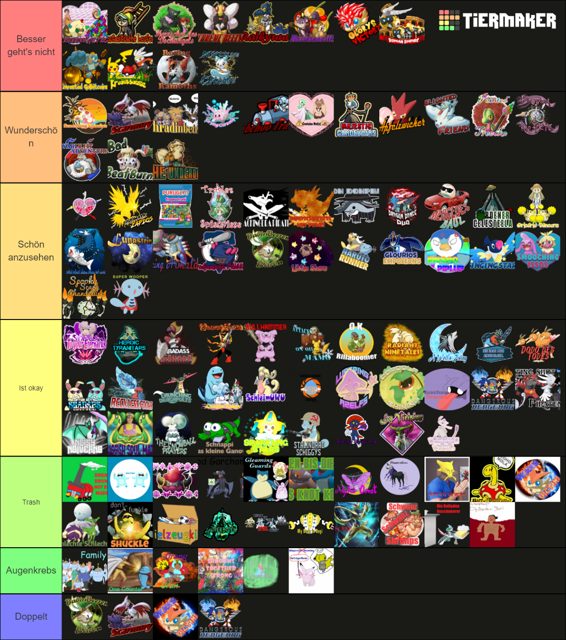 Pokémon Liga Logs Tier List (Community Rankings) - TierMaker